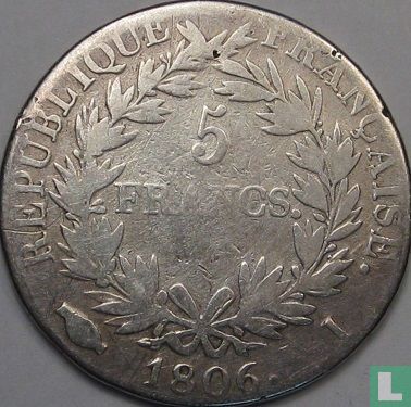 Frankreich 5 Franc 1806 (I) - Bild 1
