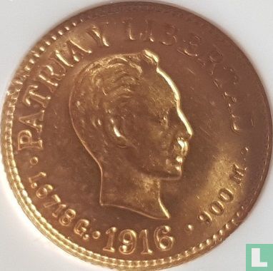 Cuba 1 peso 1916 (gold) - Image 1