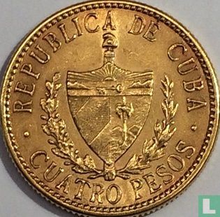 Cuba 4 pesos 1916 - Image 2