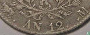 France 5 francs AN 12 (M - NAPOLEON EMPEREUR) - Image 3