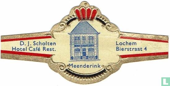Meenderink - D.J. Scholten Hotel Café Rest. - Lochem Bierstraat 4 - Afbeelding 1