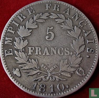 France 5 francs 1810 (Q) - Image 1