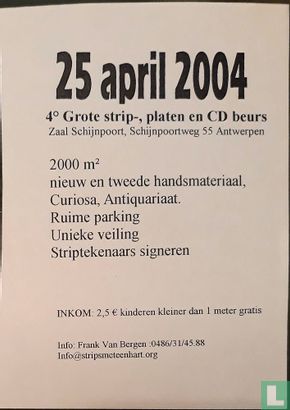 25 April 2004 - 4° Grote strip-, platen en cd-beurs  