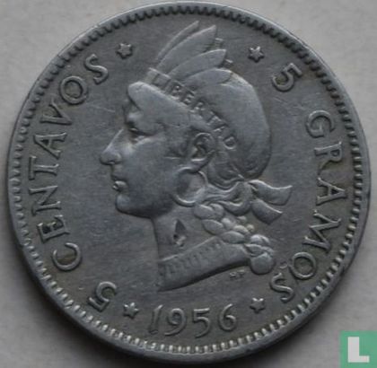 République dominicaine 5 centavos 1956 - Image 1