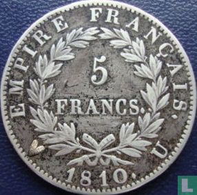 Frankrijk 5 francs 1810 (U) - Afbeelding 1
