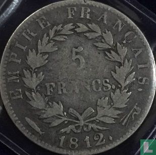 France 5 francs 1812 (Utrecht) - Image 1