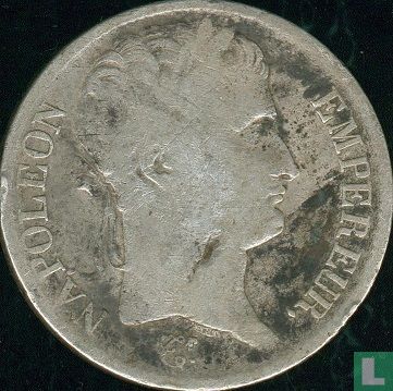 France 5 francs 1814 (NAPOLEON - M) - Image 2