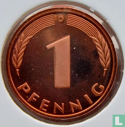 Allemagne 1 pfennig 1989 (D) - Image 2
