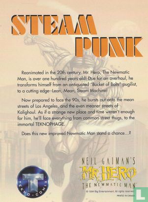 Neil Gaiman's Mr Hero The Newmatic Man Steam Power Promo Card - Bild 2