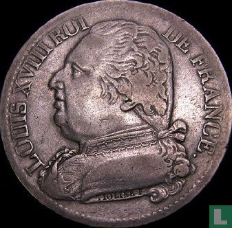 Frankrijk 5 francs 1815 (LOUIS XVIII - B) - Afbeelding 2