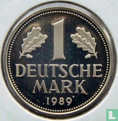 Duitsland 1 mark 1989 (PROOF - G) - Afbeelding 1