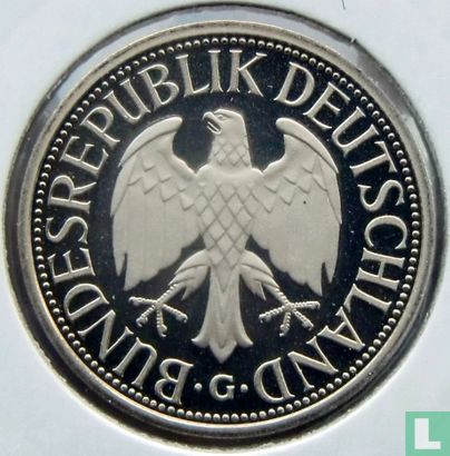 Duitsland 1 mark 1989 (PROOF - G) - Afbeelding 2