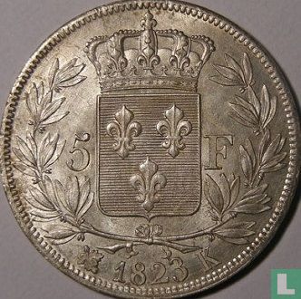 France 5 francs 1823 (K) - Image 1