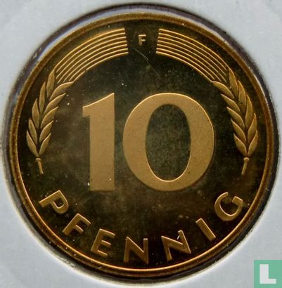 Duitsland 10 pfennig 1989 (PROOF - F) - Afbeelding 2