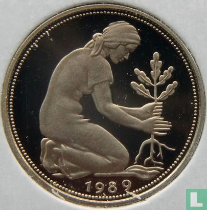 Deutschland 50 Pfennig 1989 (PP - J) - Bild 1