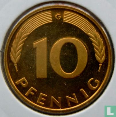 Germany 10 pfennig 1989 (PROOF - G) - Image 2