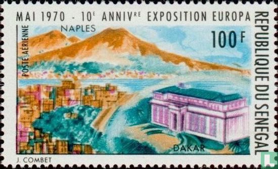 Blick auf Neapel und Dakar Postamt