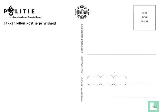 B002046 - Politie Amsterdam Amstelland "Je Rolt Er Makkelijk In" - Bild 2