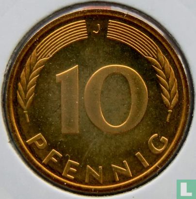 Duitsland 10 pfennig 1989 (PROOF - J) - Afbeelding 2
