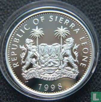 Sierra Leone 10 dollars 1998 (PROOF) "175th anniversary Birth of David Livingstone" - Image 1