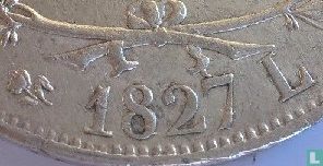 France 5 francs 1827 (L) - Image 3