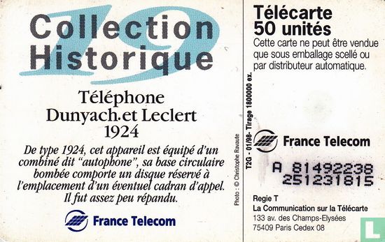 Téléphone Dunyach et Leclert  - Bild 2