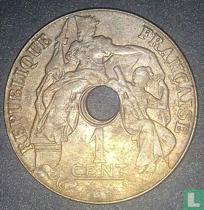 Frans Indochina 1 centime 1920 (zonder A) - Afbeelding 2