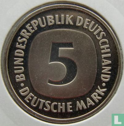 Allemagne 5 mark 1982 (BE - G) - Image 2