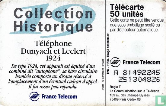 Téléphone Dunyach et Leclert  - Bild 2