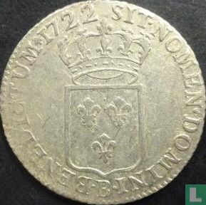 France 1/3 écu 1722 (B) - Image 1