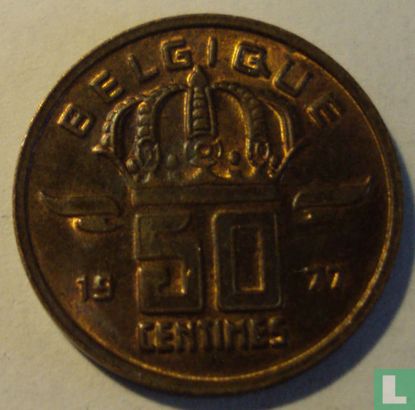 België 50 centimes 1977 (FRA) - Afbeelding 1