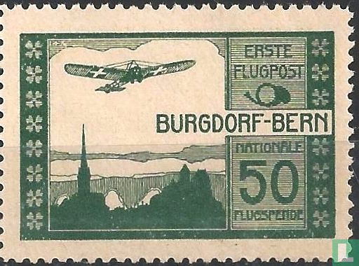 Vliegtuig boven Burgdorf - Afbeelding 1