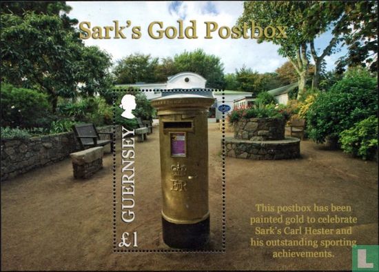 Golden mailbox Sark