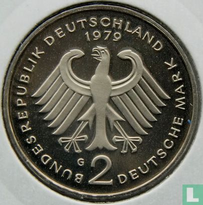 Duitsland 2 mark 1979 (PROOF - G - Theodor Heuss) - Afbeelding 1
