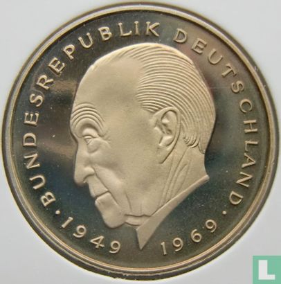 Duitsland 2 mark 1983 (PROOF - G - Konrad Adenauer) - Afbeelding 2