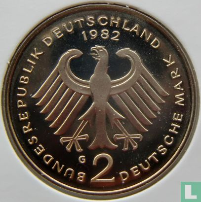 Deutschland 2 Mark 1982 (PP - G - Konrad Adenauer) - Bild 1