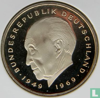 Deutschland 2 Mark 1982 (PP - G - Konrad Adenauer) - Bild 2