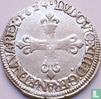 France ¼ ecu 1624 (C) - Image 1