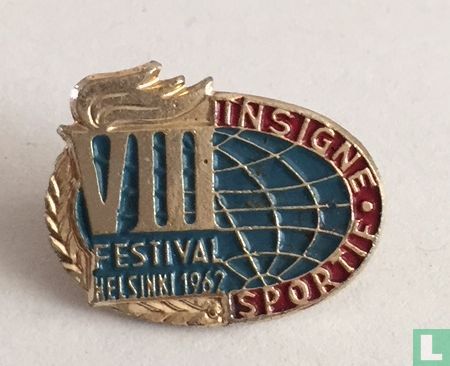 VIII Festival Helsinki 1962 - Insigne Sportif - Afbeelding 1