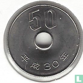 Japan 50 yen 2018 (year 30) - Image 1