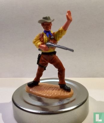 Cowboy shérif brun / jaune - Image 1