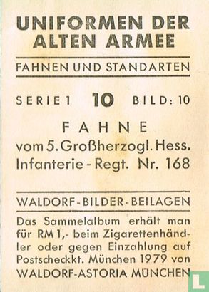 Fahne vom 5. Großherzogl. Hess. Infanterie-Regt. Nr. 168 - Afbeelding 2