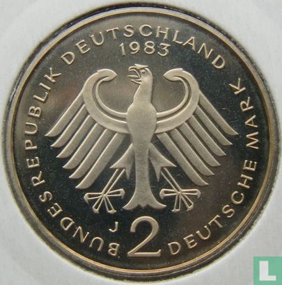 Duitsland 2 mark 1983 (PROOF - J - Kurt Schumacher) - Afbeelding 1