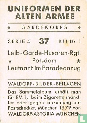 Leib-Garde-Husaren-Rgt. * Potsdam * Leutnant im Paradeanzug - Afbeelding 2