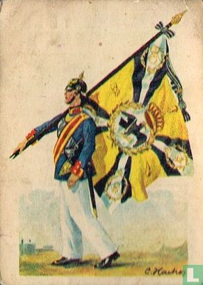 Fahne v Preuß. 3. Oberschles. Infanterie-Regiment Nr. 62 - Afbeelding 1