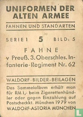 Fahne v Preuß. 3. Oberschles. Infanterie-Regiment Nr. 62 - Afbeelding 2