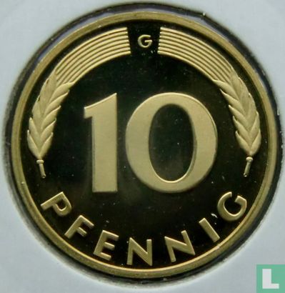Allemagne 10 pfennig 1990 (BE  - G) - Image 2
