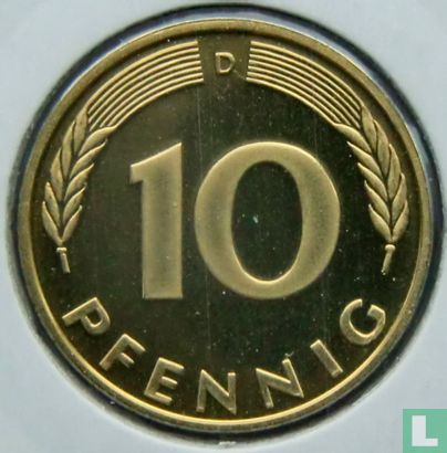 Duitsland 10 pfennig 1990 (PROOF - D) - Afbeelding 2