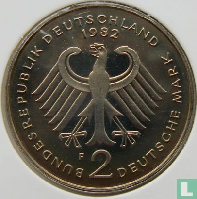 Duitsland 2 mark 1982 (PROOF - F - Theodor Heuss) - Afbeelding 1