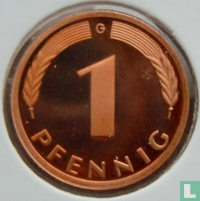 Duitsland 1 pfennig 1990 (PROOF - G) - Afbeelding 2